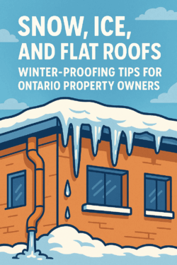Snow, Ice, and Flat Roofs: Winter-Proofing Tips for Ontario Property Owners